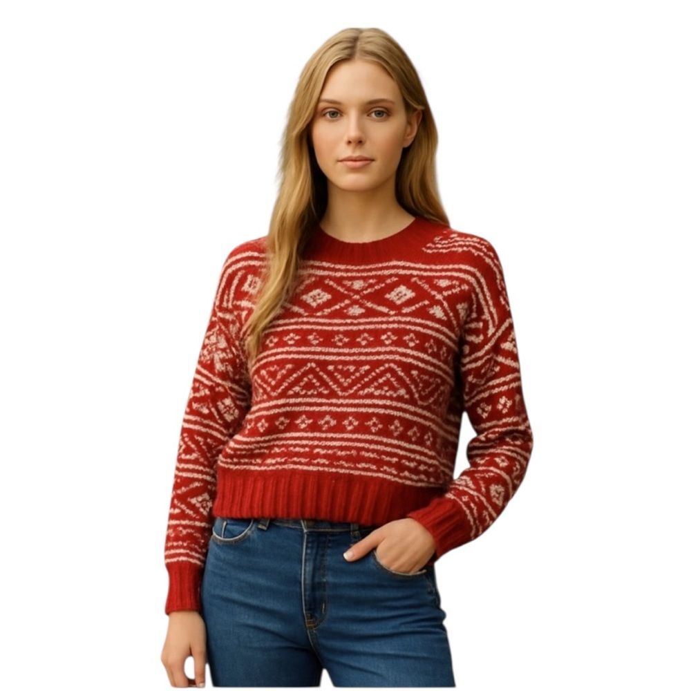 American Eagle Fairisle Sweater Christmas sz Medium NWT